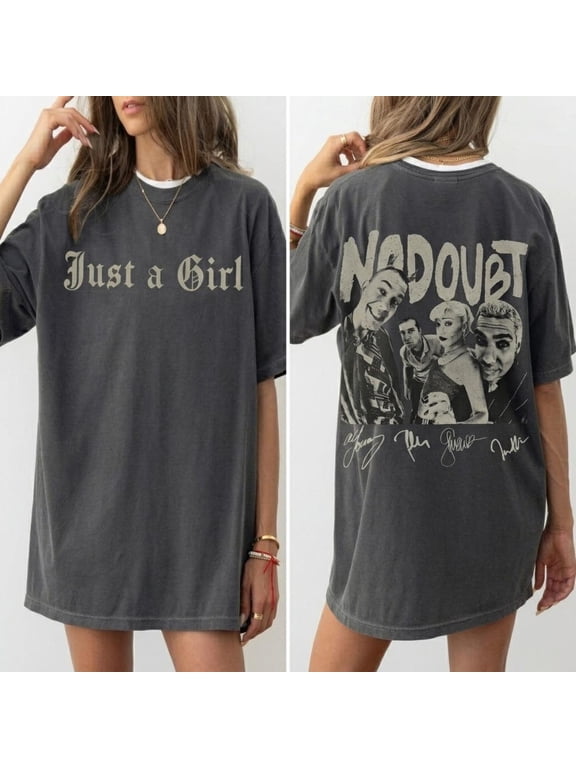 Vintage No Doubt Band T-Shirt, Retro 90s Rock Tee, No Doubt Music Fan Shirt, Gift For Fans,Charcoal Color,Size L