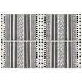 thumbnail image 1 of Vintage Nordic Jute Placemats Set of 4, 12x18 Inch Boho Chic Table Mats, Washable Ethnic Decor for Farmhouse or Retro Style Dining Setup, 1 of 6