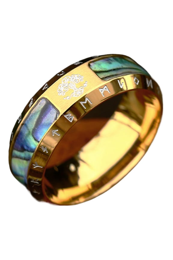 Vintage Nordic Vikinged Yggdras Men's Rings Celticed Knot Designs Punk Bikers Amulet Jewelry Statement Pieces