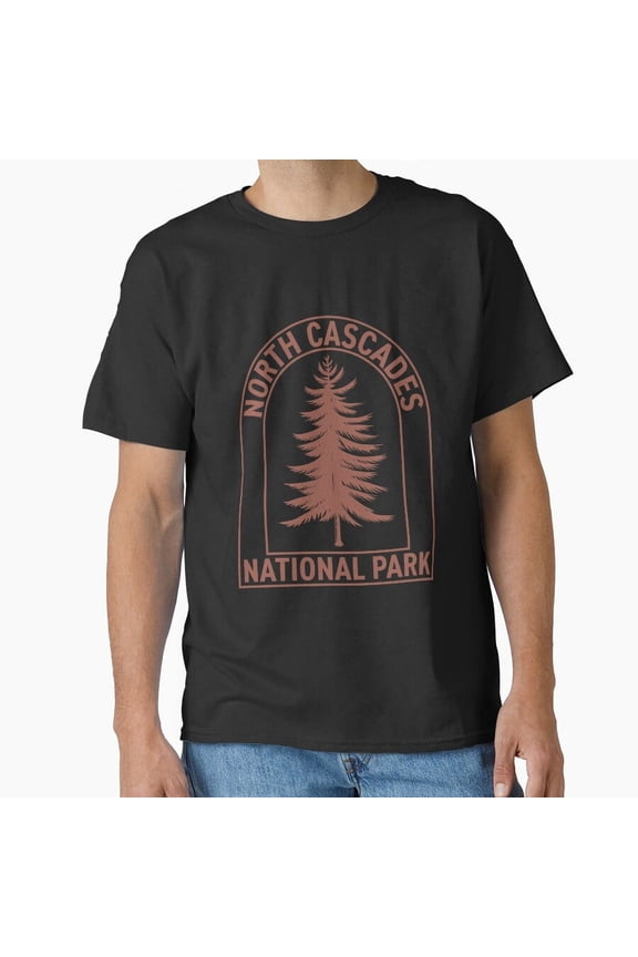 Vintage North Cascades National Park Washington Vintage Tree Classic T-Shirt Perfect T-Shirt For Everyone, Unisex T-Shirt