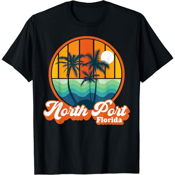 Vintage North Port Florida Summer Vacation Beach Souvenirs T-Shirt