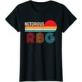 thumbnail image 1 of Vintage Notorious RBG Tshirt for women Ruth Bader G Casual T-Shirt Black 2X-Large, 1 of 4