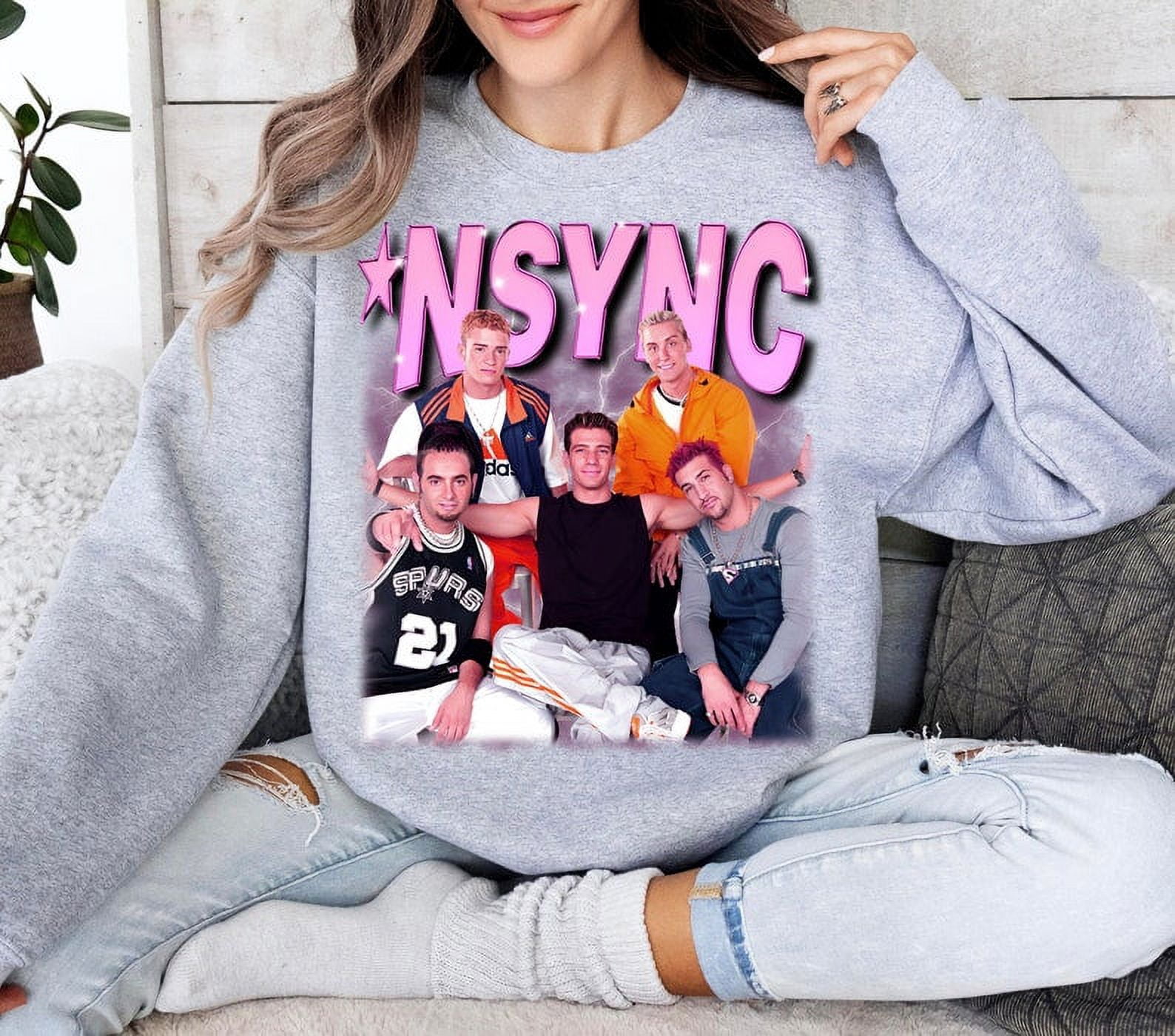 Vintage Nsync Bootleg Graphic Sweatshirt Shirt, Retro Nsync 