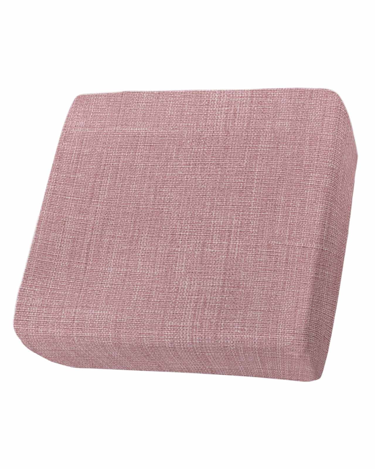 Vintage Nude Pink Couch Cushion Covers Stretch, Washable Sofa Seat Covers Individual Seat Cushion Sofa Slipcovers Farmhouse Retro Solid Color Linen Texture Couch Cover Furniture Protector S-1PCS