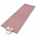 thumbnail image 1 of Vintage Nude Pink Large Area Rugs for Bedroom Living Room, Soft Non Slip Carpet Bedside Rug, Farmhouse Retro Solid Color Linen Texture Rectangular Floor Cover Kitchen Accent Rug 2'x6' for Office, 1 of 9