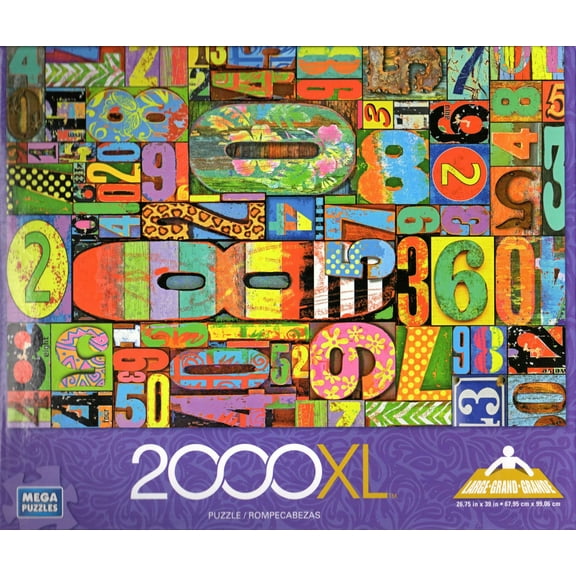 Vintage Numbers 2000 Piece Puzzle