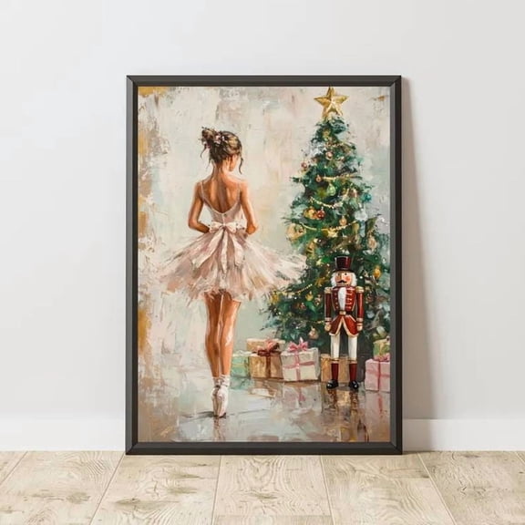 Vintage Nutcracker Ballerina X.mas Wall Art Poster Size 24''x36'' The Orange Shop