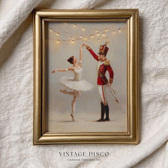 Vintage Nutcracker Ballet Print - Whimsical Noel, Magical Nostalgic Coquette Festive Decor UNFRAMED PAPER POSTER, Home Decor, Vintage Gift, Living Room Dercor