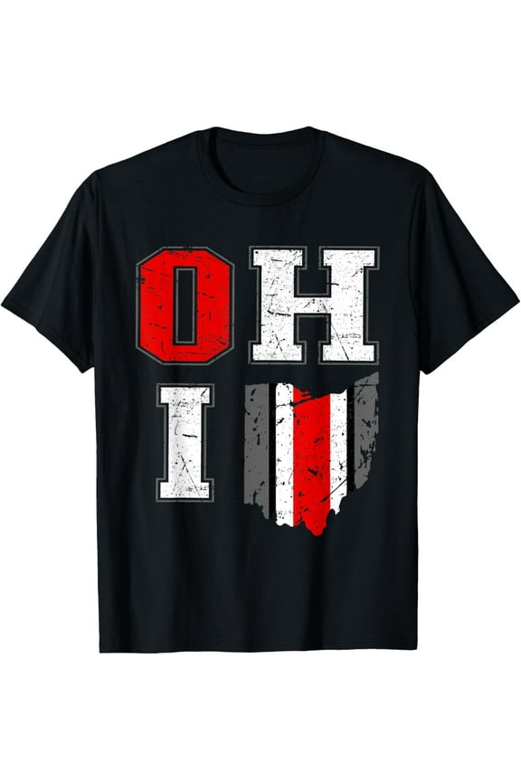 Vintage OHIO tee state of Ohio Map Women Men T-Shirt