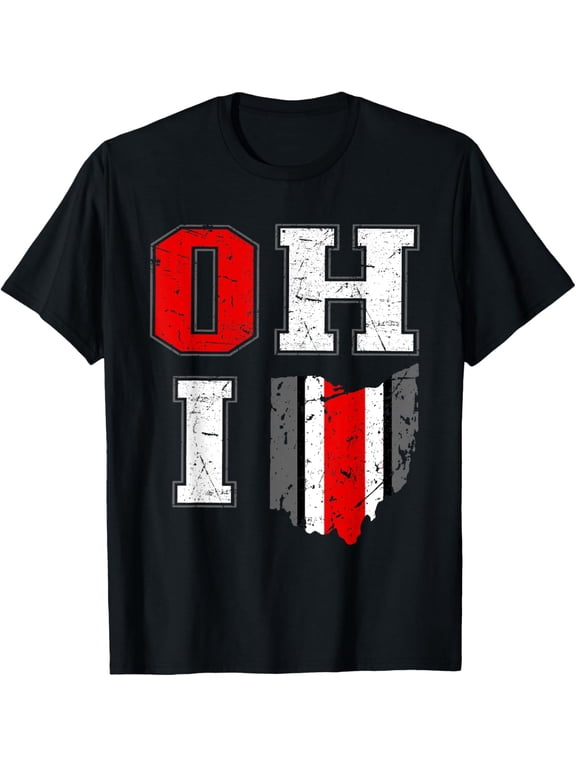 Vintage OHIO tee state of Ohio Map Women Men T-Shirt