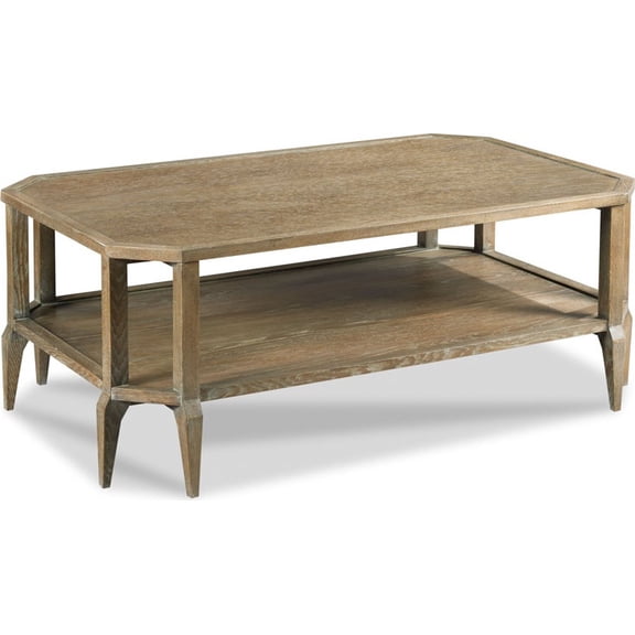 Vintage Oak Cocktail Table-Traditional Style