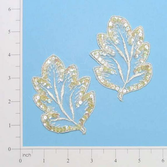 Vintage Oak Leaf Lace Applique/Patch Pack of 2
