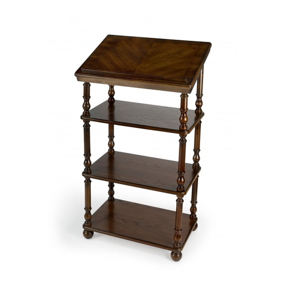 Vintage Oak Library Stand