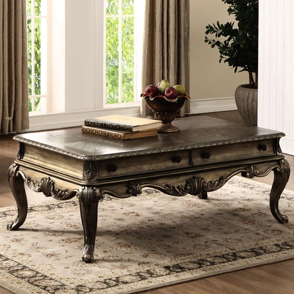 Vintage Oak Table With Two User- Storage Solutions And Bottom Shelf Functional Drawers