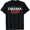 thumbnail image 1 of Vintage Obama 2028 Funny Political Patriotic New Unisex T-Shirt, up to size 5xl, 1 of 3