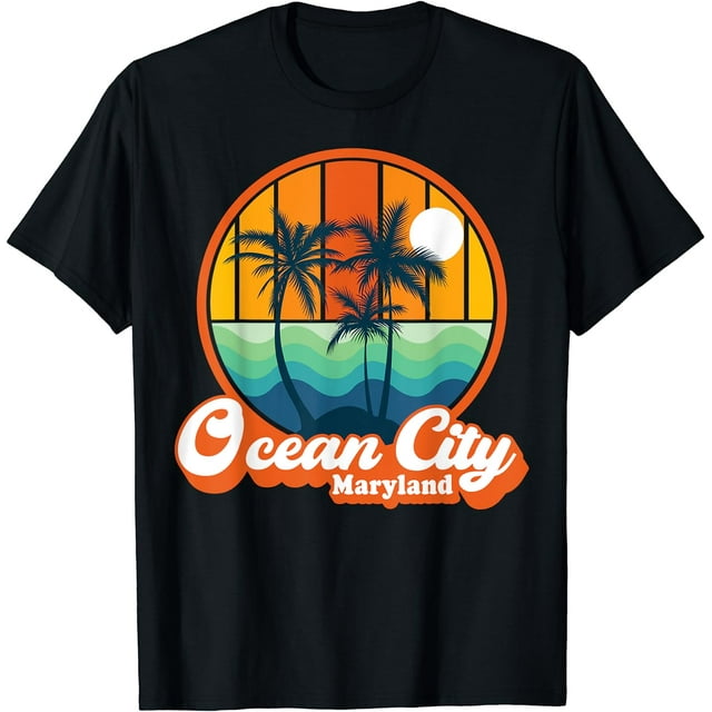 Vintage Ocean City Maryland Summer Vacation Beach Souvenirs TShirt