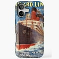 thumbnail image 1 of Vintage Ocean Liner Travel Case for iPhone 11 12 13 14 15 16 17 Pro Max, 1 of 2