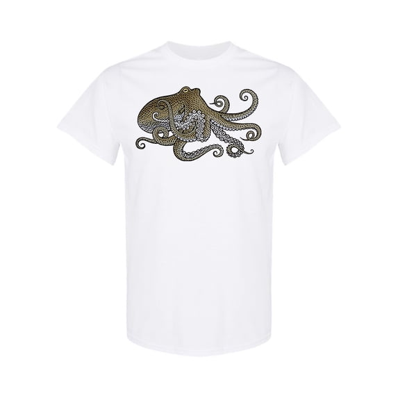 Vintage Octopus Design T-Shirt Men -Image by Shutterstock, Male 3X-Large