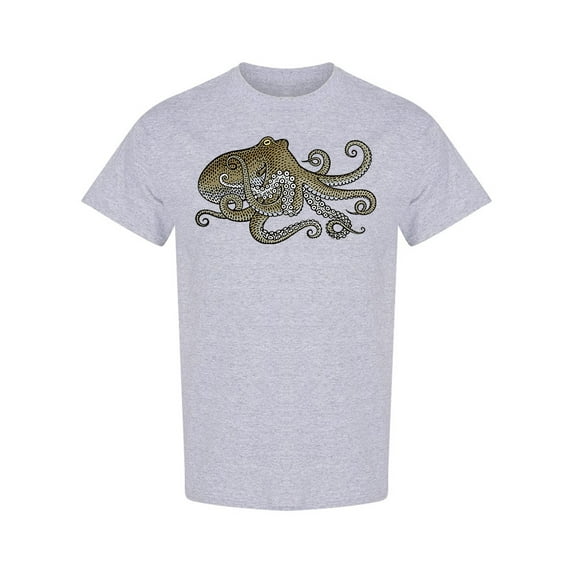 Vintage Octopus Design T-Shirt Men -Image by Shutterstock, Male Small