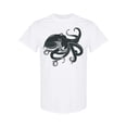 thumbnail image 1 of Vintage Octopus Silhouette T-Shirt Men -Image by Shutterstock, Male Large, 1 of 2