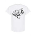 thumbnail image 1 of Vintage Octopus Sketch Design T-Shirt Men -Image by Shutterstock, Male Small, 1 of 2