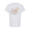 thumbnail image 1 of Vintage Octopus Sketch Graphic T-Shirt Men -Image by Shutterstock, Male x-Large, 1 of 2