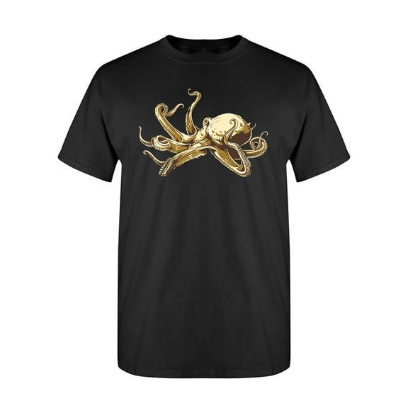 Vintage Octopus T-Shirt Men -Image by Shutterstock, Male Small