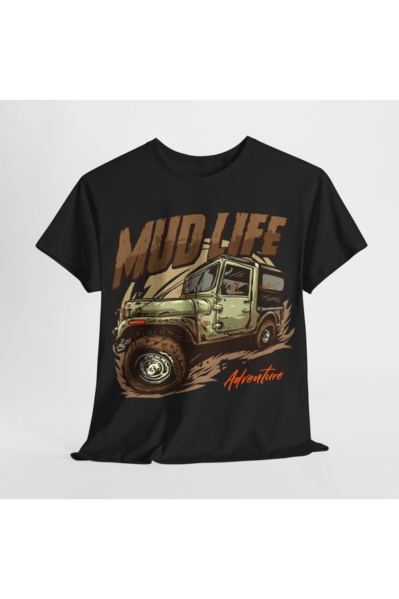 Vintage Off-Road Mud Life Men's T-Shirt Rugged Adventure Graphic Design Apparel