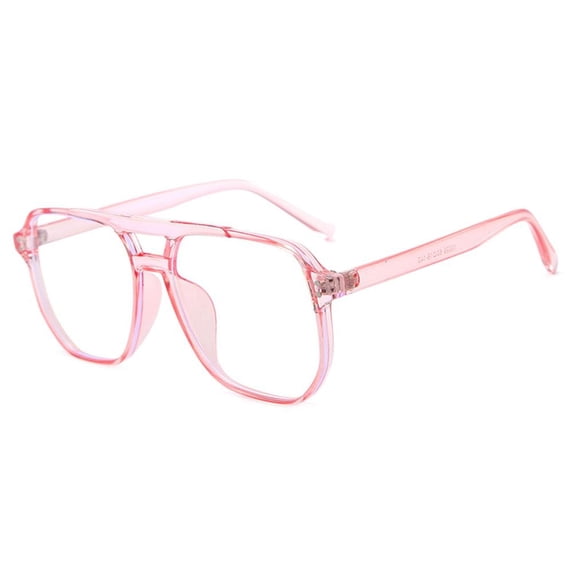 Vintage Office Ultralight Blue Ray Blocking Eye Protection PC Computer Goggles Frame Eyewear Square Eyeglasses Anti-Blue Light Glasses PINK