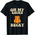 thumbnail image 1 of Vintage Oh My Gourd Becky Autumn Groovy Thanksgiving Day T-Shirt, 1 of 4