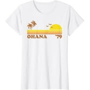 Vintage Ohana Hawaiian Family Beach Retro Hawaii 70's Gift T-Shirt