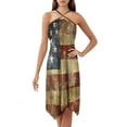 thumbnail image 1 of Vintage Old Dirty American Flag Dress Elegant Party Dresses Evening Dresses Women Dress Long Dresses Sleeveless Dress Ladies Dresses, 1 of 4