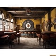 thumbnail image 1 of Vintage Old Tavern Barista Coffee Shop Bar Photography Backdrop Warm Medieval Inn Fantasy Retro Photo Studio Background LJG-04, 1 of 5