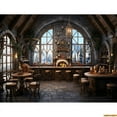 thumbnail image 1 of Vintage Old Tavern Barista Coffee Shop Bar Photography Backdrop Warm Medieval Inn Fantasy Retro Photo Studio Background LJG-0, 1 of 5