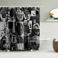thumbnail image 1 of Vintage Old landscape Fabric Shower Curtain Bathroom Curtains Paris Tower Red Phbooth Tower Bridge Waterproof Bath Screen, 1 of 5