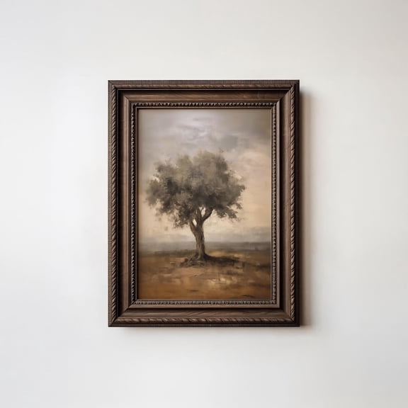 Vintage Olive Tree Wall Art Rustic Mediterranean Wall Art Sage Green Wall Art Vintage Botanical Art Muted Tonal Art Kitchen Prints Poster, Unframed Canvas Size 16x24 F03.1.15l1338