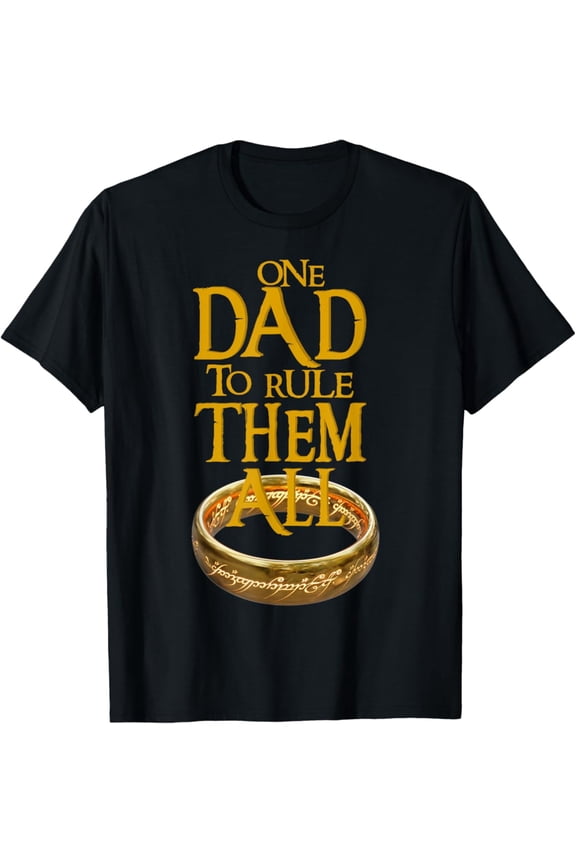 Vintage One Dad to Rule Them All Nerd Dad Father's Day Gift Tee T-Shirt S-5XL - Trending Birrthday Tee Gifts Vintage Tee -Birthday Gifts