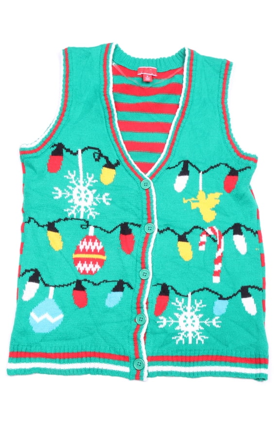 Vintage One of a kind Ugly Christmas Holiday Sweater Vest - Medium