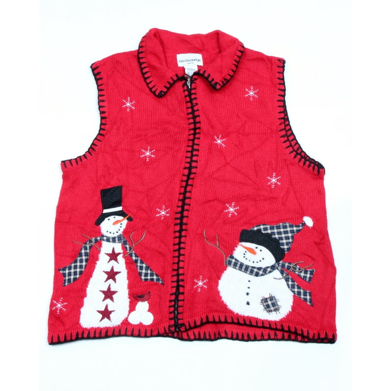 Vintage christmas vest hot sale
