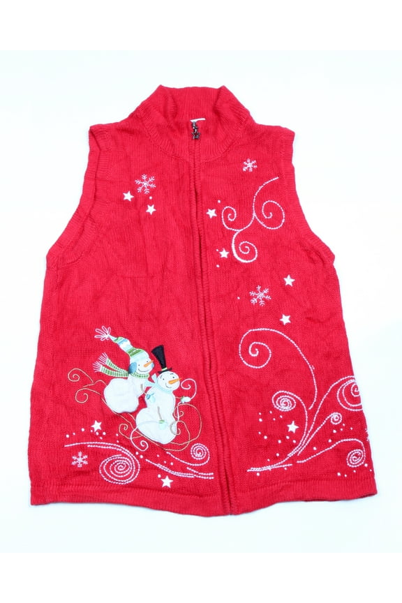 Vintage One of a kind Ugly Christmas Holiday Sweater Vest - Small