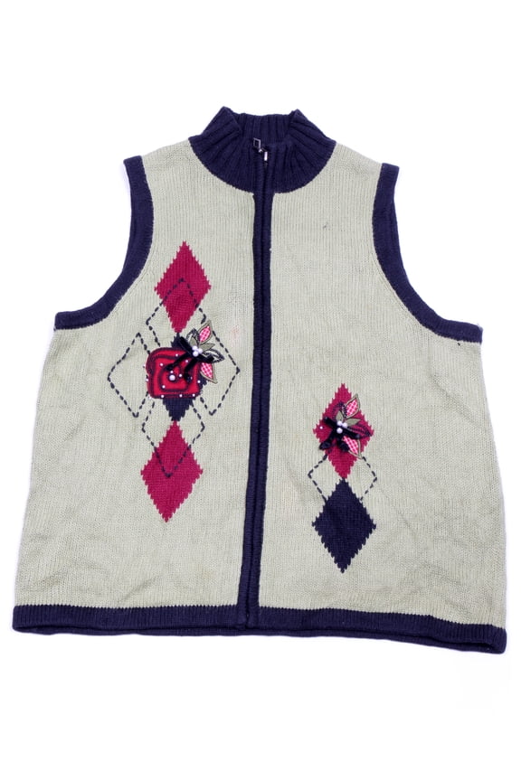 Vintage One of a kind Ugly Christmas Holiday Sweater Vest - Small