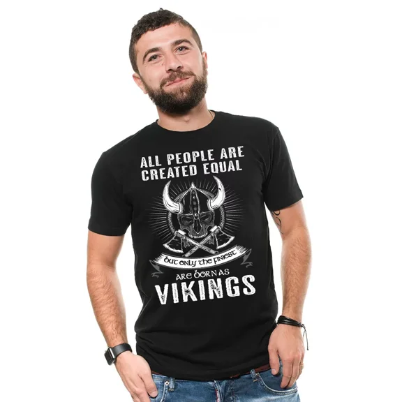 Vintage Only The Finest Are Born As Vikings T-Shirt Viking Tee Shirt Ragnar Lothbrok Tee - Perfect Gifts For Everyone