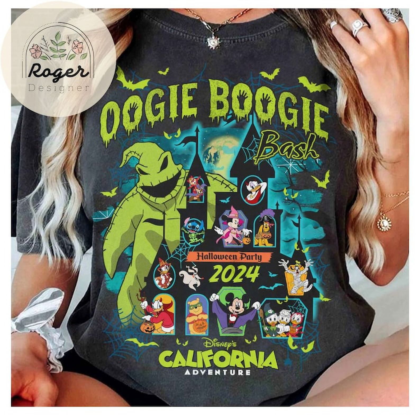 Vintage Oogie Boogie Bash 2024 Halloween Disney castle shirt, Mickey