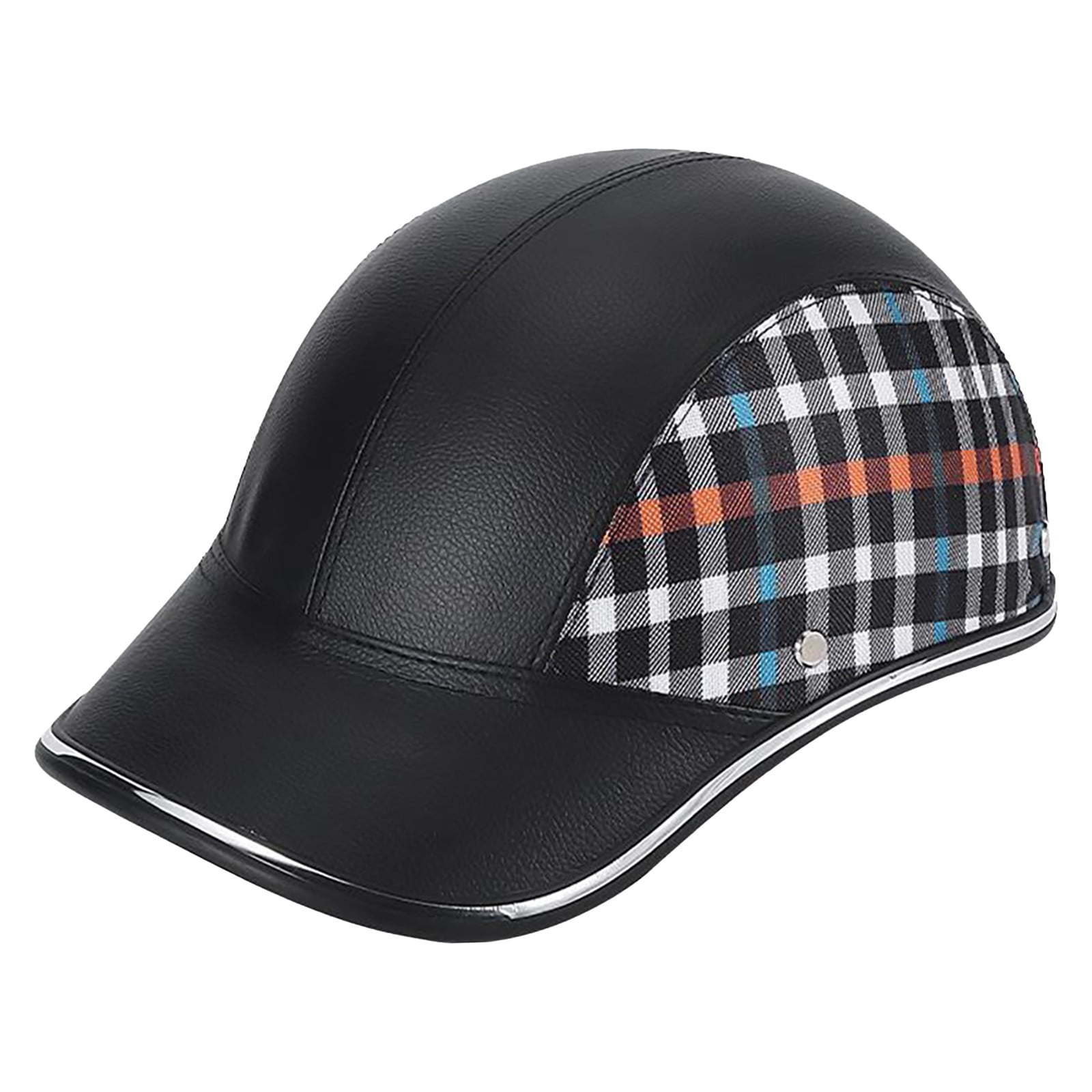 Vintage Open Face Motorcycle Retro Baseball Cap Half Men Women For Road