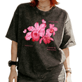 thumbnail image 1 of Vintage Orchid Graphic Cotton Tees T-shirt Butterfly Since 1989 Tops Short Sleeve Round Neck Black S-2XL Plus Size, 1 of 5