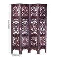 thumbnail image 1 of Vintage Oriental Style 4 Panels Screen Room Divider FUR1009, 1 of 5
