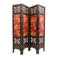 thumbnail image 1 of Vintage Oriental Style 4 Panels Screen Room Divider FUR9120, 1 of 6