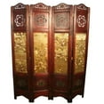 thumbnail image 1 of Vintage Oriental Style 4 Panels Screen Room Divider, 1 of 2
