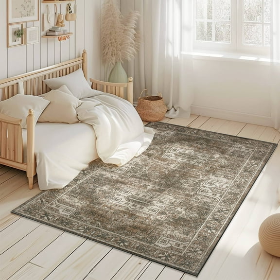 Vintage Oriental Traditional Boho 6x9 Area Rug For Living Room Carpet