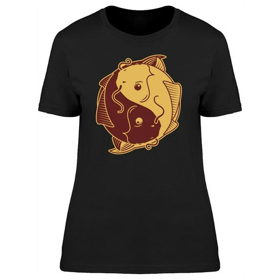 Vintage Oriental Yin Yang Symbol T-Shirt Women -Image by Shutterstock, Female Medium